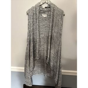 Olive + Oak Knit Waterfall Sleeveless Duster Shawl Cardigan